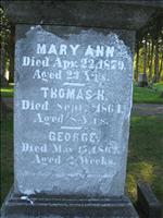 Cregan, Mary Ann, Thomas H. and George